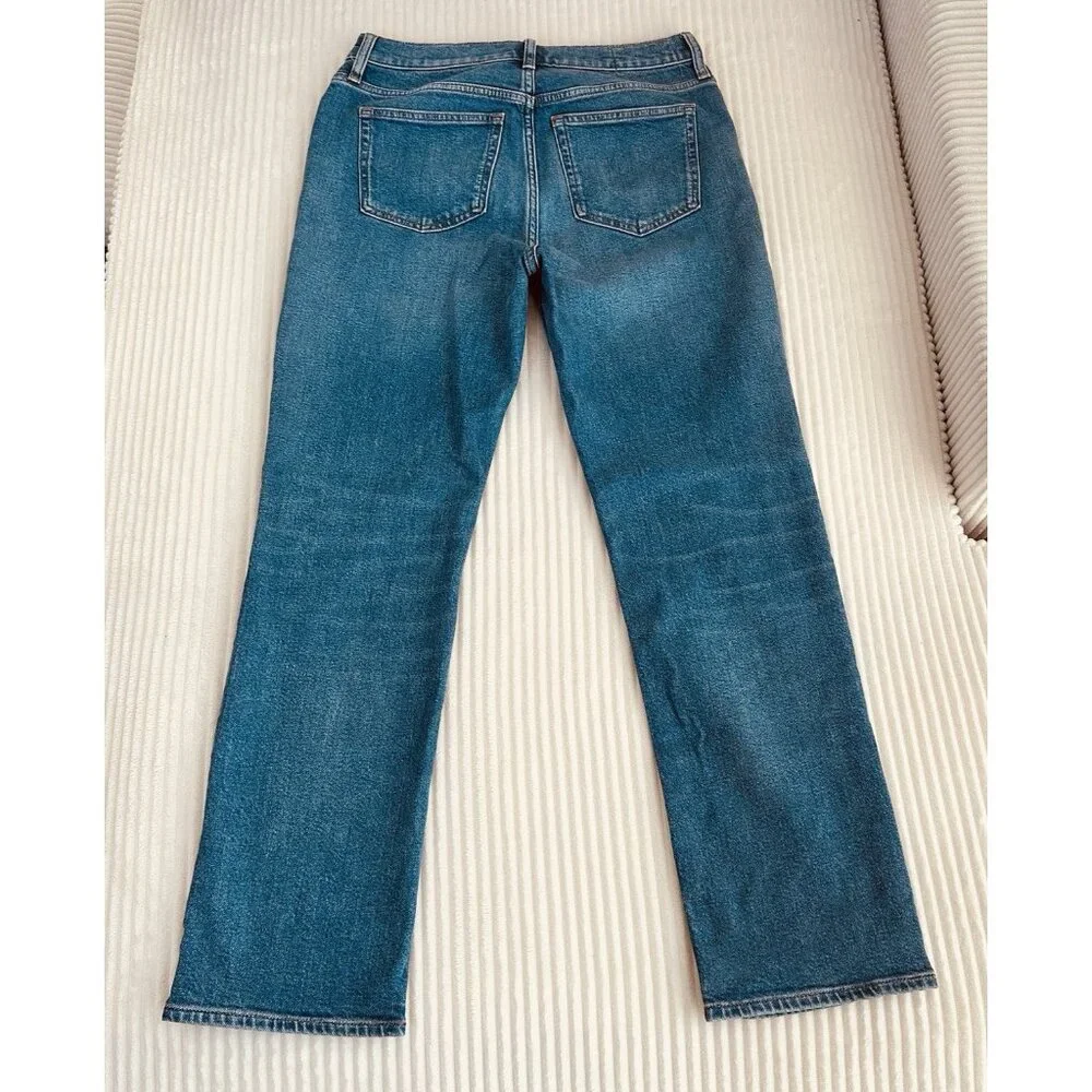 J.Crew Womens Hipped Straight Jean 27 High Rise Stretch Denim Classic NWT $158 - Picture 3 of 11